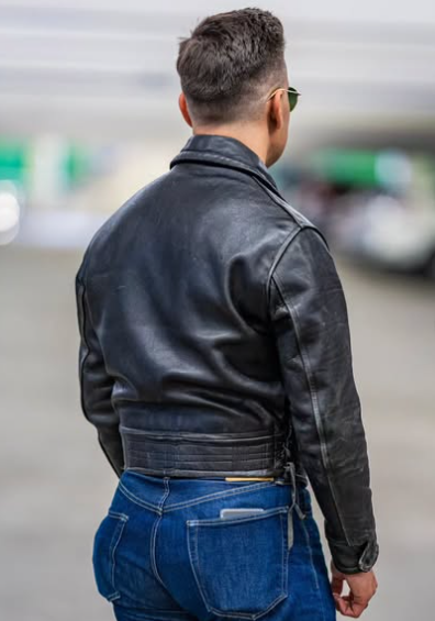 Handmade Black Leather Men Zipper Jacket, Fashion Jacket, Biker Jackets