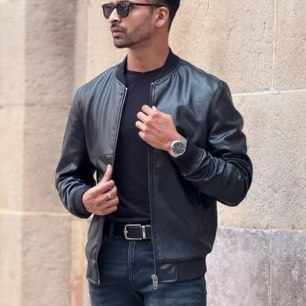 Handmade Black Men Fashion Leather Dress Jacket, Fashion Jacket, Biker Jackets
