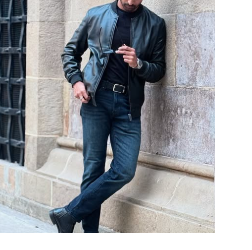 Handmade Black Men Fashion Leather Dress Jacket, Fashion Jacket, Biker Jackets
