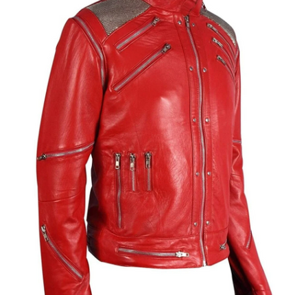 Handmade New Men’s Red Jacket, Moto Fashion Jacket, Biker Jacket For Men