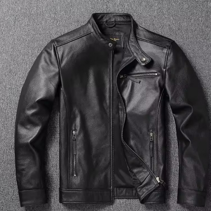 Handmade New Fashion Black Leather Dress Jacket, Fashion Jacket, Biker Jackets