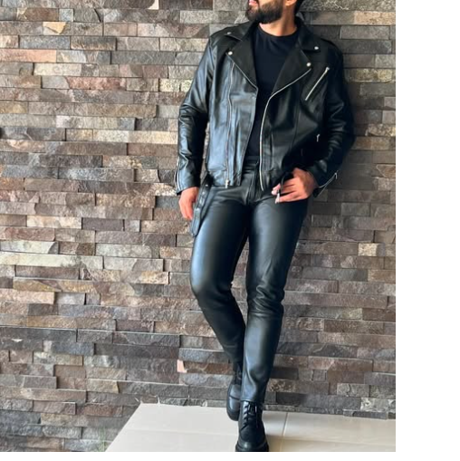 Handmade New Black Leather Motorcycle Jacket, Fashion Jacket, Biker Jackets
