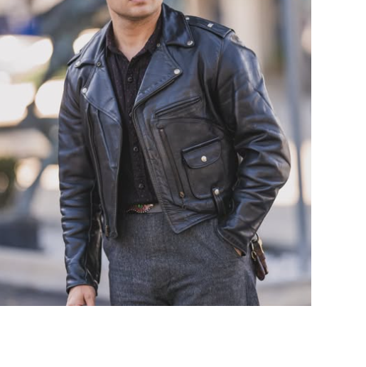 Handmade Black Leather Cargo Motorcycle Jacket, Fashion Jacket, Biker Jackets