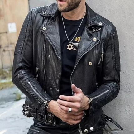 Handmade New Men’s Jacket Stylish Moto Biker Jacket For Men