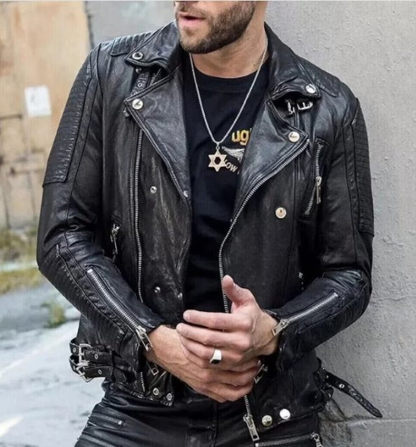 Handmade New Men’s Jacket Stylish Moto Biker Jacket For Men