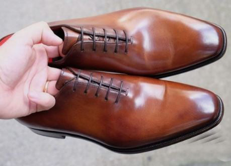 New Handmade Men’s Brown Lace Up Formal Dress Business Shoes, Real Leather Office shoes