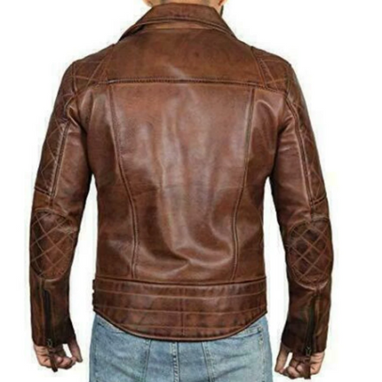Handmade New Men’s Brown Vintage Leather Jacket, Biker Jacket For Men