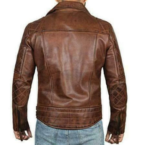 Handmade New Men’s Brown Vintage Leather Jacket, Biker Jacket For Men