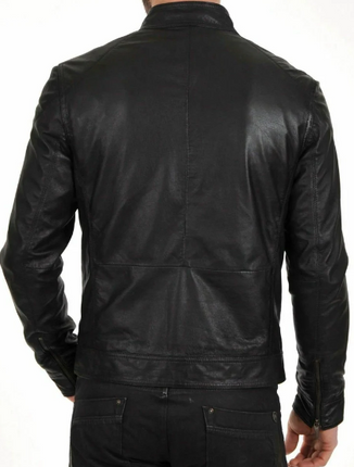 Handmade New Men’s Black Jacket, Moto Stylish Leather Jacket For Men