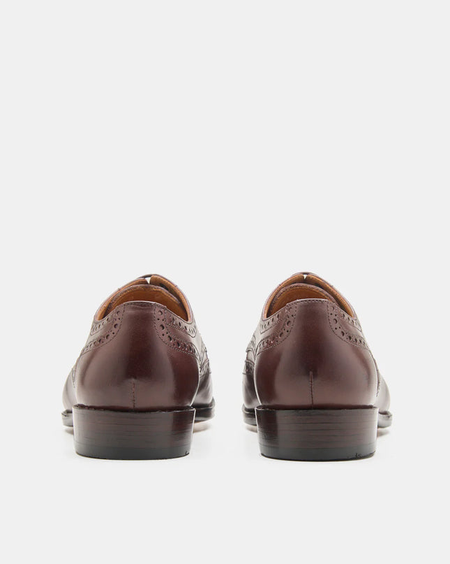 Handmade Men Wing Tip Brown Lace Up Leather Derby Shoes, Brogue Office Shoes