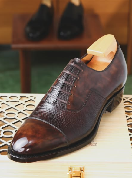 Handmade Men Brown Leather Lace Up Dress Shoes, Party, Wedding Shoe
