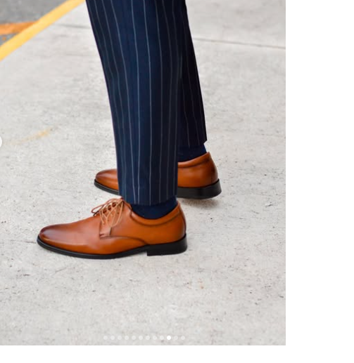 Handmade Men Tan Leather Derby Lace Up Dress Shoe, Party Shoes, Wedding Shoe