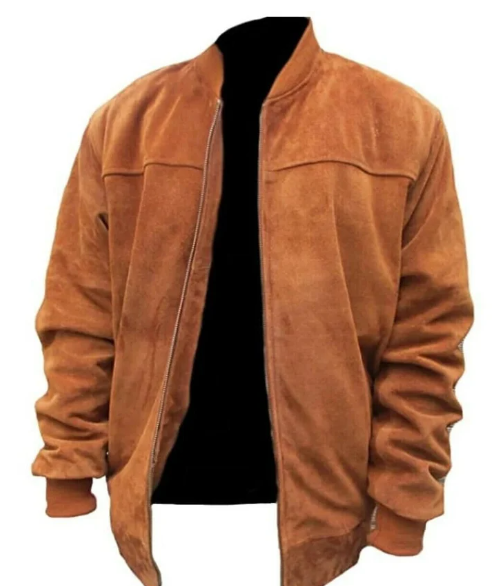 Handmade Men’s Brown Suede Leather Jacket, Moto Fashion Jacket For Men