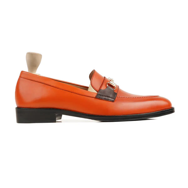 Handmade Men Tan Leather Moccasins Dress Shoes, Formal Slip Ons Office Shoes