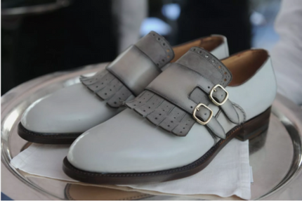 Handmade Men’s Brogue, Fringes, Monk Strap Dress Shoes, Real Leather Shoes