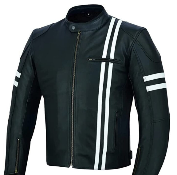 Handmade New Black Jacket, Moto Stylish Slim Fit Biker Jacket For Men