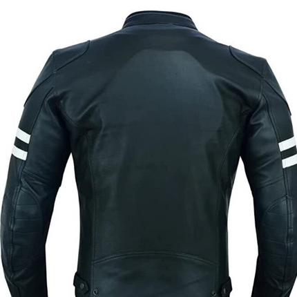 Handmade New Black Jacket, Moto Stylish Slim Fit Biker Jacket For Men