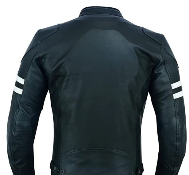 Handmade New Black Jacket, Moto Stylish Slim Fit Biker Jacket For Men