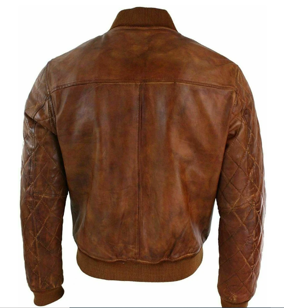 Handmade New Men’s Brown Leather, Biker Slim Fit Coat Jacket For Men