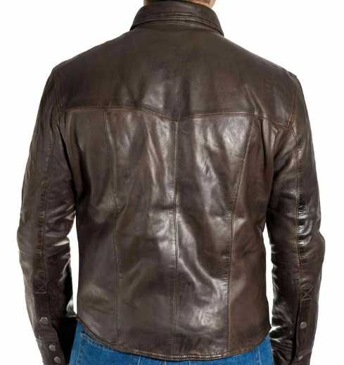 New Handmade Men’s Brown Trucker Jacket, Motorcycle jacket For Men