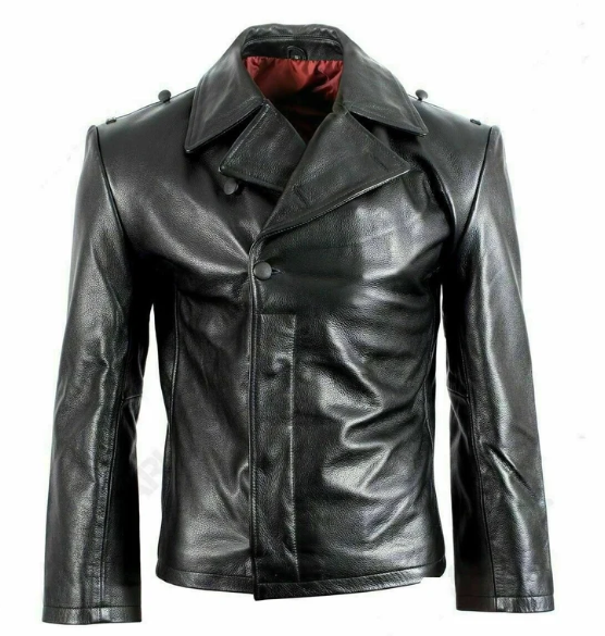 Handmade Men’s Black Button Jacket, Biker Jacket, Moto Stylish Jacket For Men