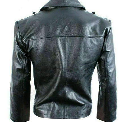 Handmade Men’s Black Button Jacket, Biker Jacket, Moto Stylish Jacket For Men