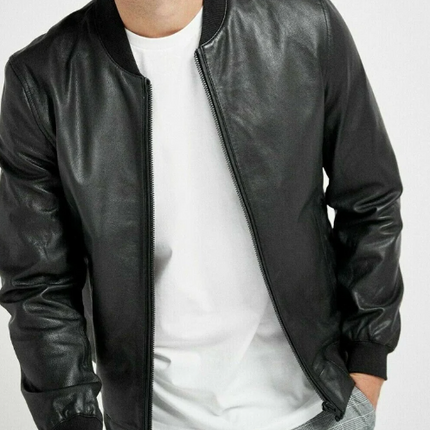 New Handmade Men’s Black Jacket Casual Slim Fit Coat Jacket For Men