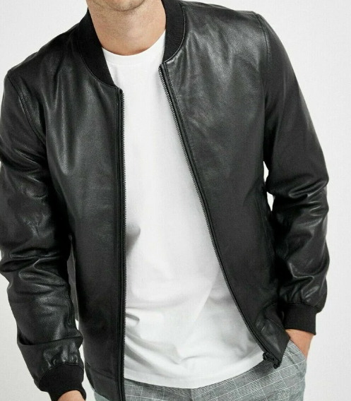New Handmade Men’s Black Jacket Casual Slim Fit Coat Jacket For Men