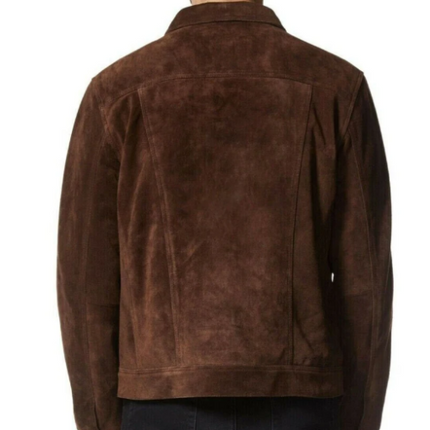 Handmade Men Suede Leather Jacket, Trucker jacket, Men Multi Pocket jacket for Men