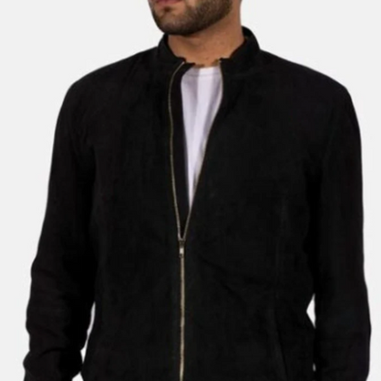 Handmade Men Real Black Biker Leather Jacket, Casual leather Jacket For Men