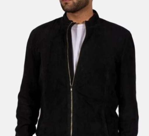 Handmade Men Real Black Biker Leather Jacket, Casual leather Jacket For Men