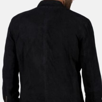 Handmade Men Real Black Biker Leather Jacket, Casual leather Jacket For Men