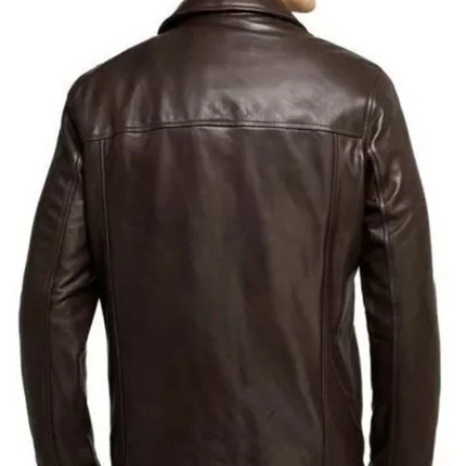 Handmade Men Brown Leather Biker Jackets, Real Leather Jackets For Men
