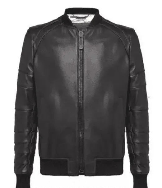 Handmade Men Black Leather Biker Jacket, Men’s Sports Leather Jacket