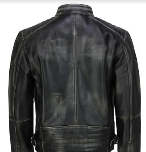 Men’s Handmade Black Biker Leather Jacket, Moto Fashion Leather Jacket For Men