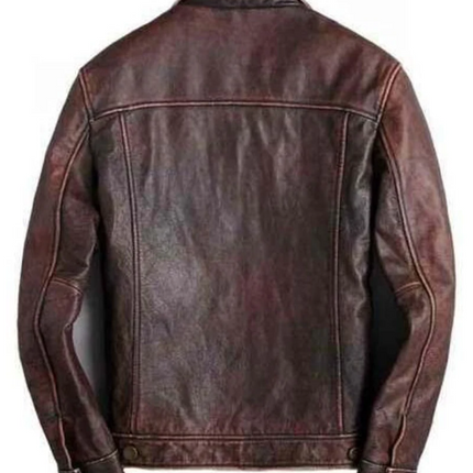 Handmade Men Brown Leather Biker/ Racers Jacket For Men Leather Jacket With Multi Pocket Jacket For Men