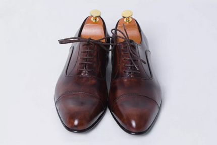 New Handmade Men Shaded Brown Lace Up Leather Oxford Shoes, Formal Dress Shoes