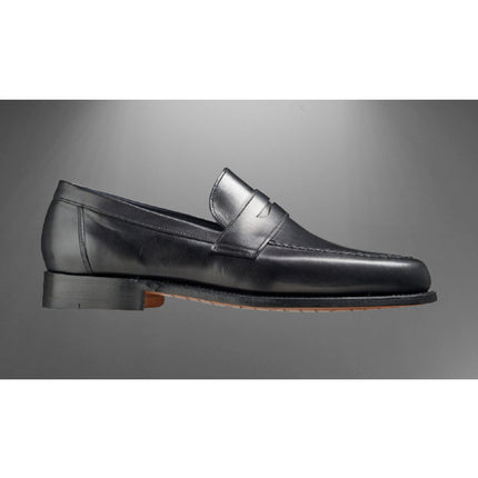 Handmade Men Black Leather Moccasin Shoes, Formal Loafer Shoes