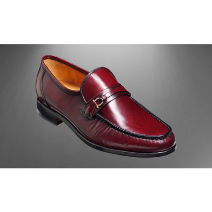 Handmade Men Burgundy Leather Moccasin Shoes, Men Burgundy Loafer Shoes