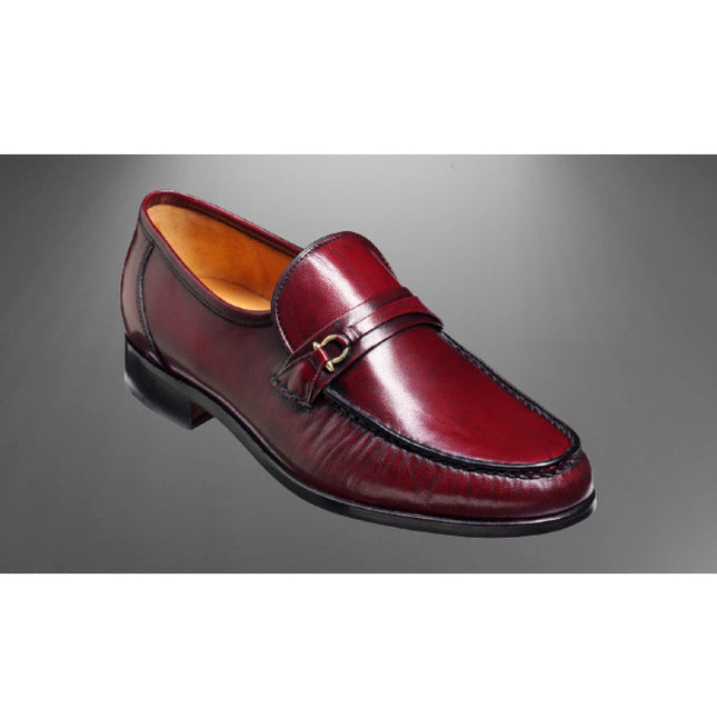 Handmade Men Burgundy Leather Moccasin Shoes, Men Burgundy Loafer Shoes