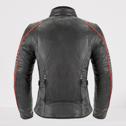 Men Black Leather Biker Jacket, Men Leather Fashion Jackets for Racers