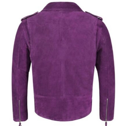 Handmade men purple suede jacket, leather jacket for men, Formal Dress Jacket For Men