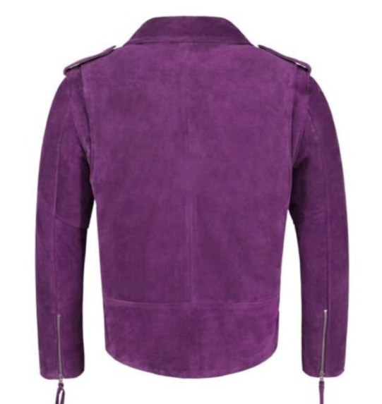 Handmade men purple suede jacket, leather jacket for men, Formal Dress Jacket For Men