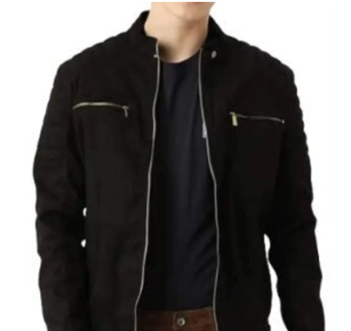 New Men Handmade Genuine Suede Biker Jackets with Front Zip Closure Jacket For Men
