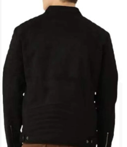 New Men Handmade Genuine Suede Biker Jackets with Front Zip Closure Jacket For Men