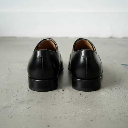 Handmade men black leather brogue office shoes, Lace Up Dress shoes for mens