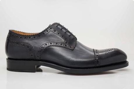 Handmade Black Brogue Lace Up Formal Dress Shoes For Men’s,Leather Shoes, Business Shoes