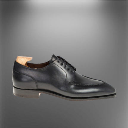 Handmade Black Leather Formal Dress Shoes, Business Office Shoes