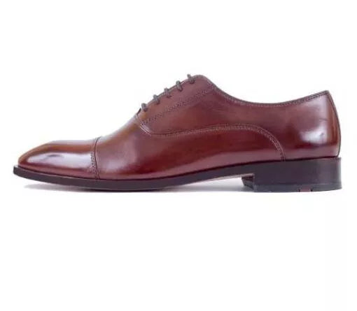 Handmade Men Brown Leather Formal Dress Shoes, Business Office Shoes