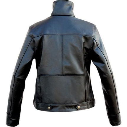 New Handmade Men’s Long Sleeve with Front Snap Pockets and High Collar Jackets